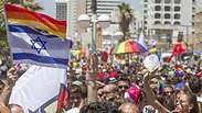 מצעד הגאווה בתל אביב (תמונת ארכיון)