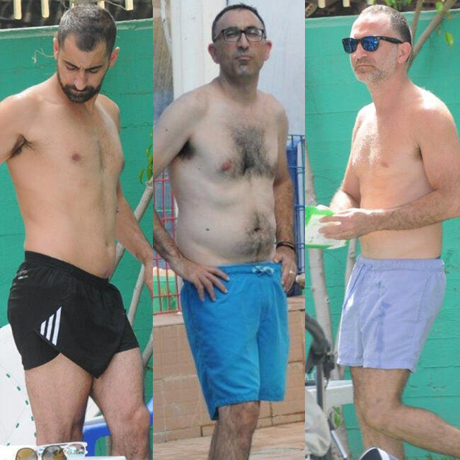 משלוש יוצא אחד. שלום מיכאלשווילי, ישראל קטורזה ואסי ישראלוף 