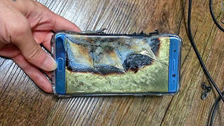 Galaxy Note 7 which caught fire 