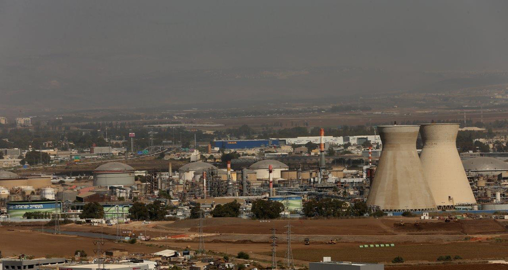 The petrochemical industrial zone in Haifa Bay 
