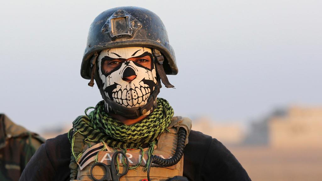 A member of the internationally trained Iraqi special forces 