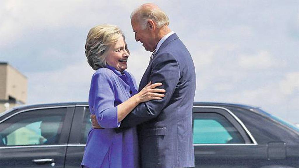 Hillary Clinton and Joe Biden 