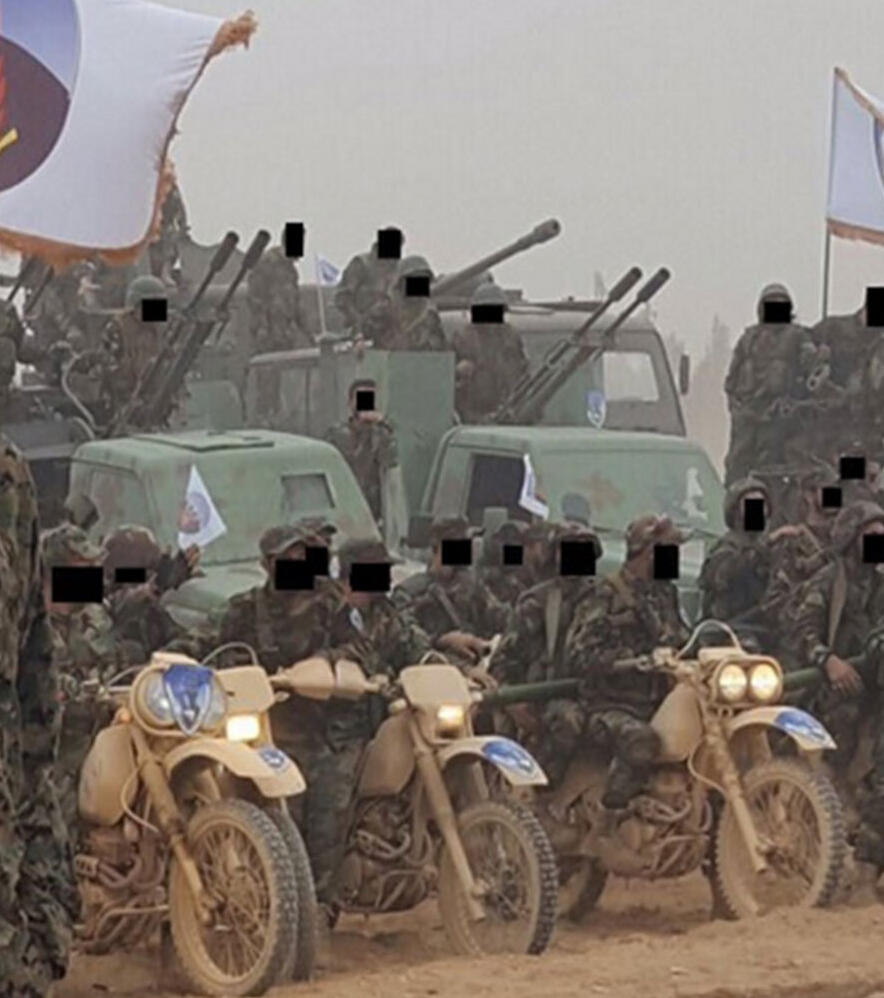 Hezbollah forces fighting in the Syrian civil war 