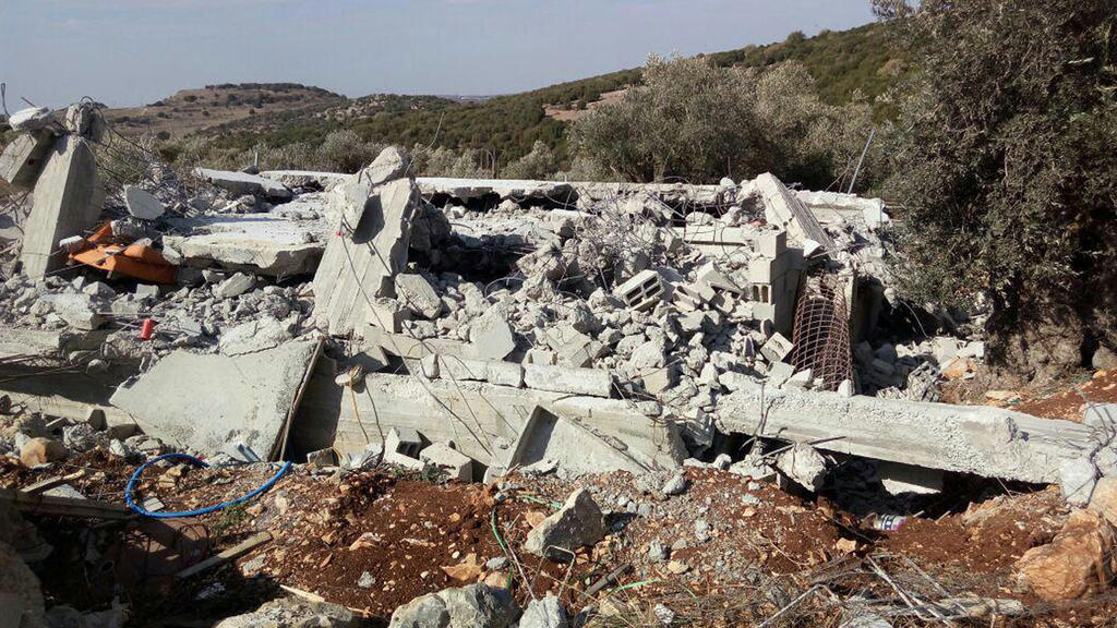 A home of a Druze veteran of the IDF demolished in 2016 for violation of building codes 