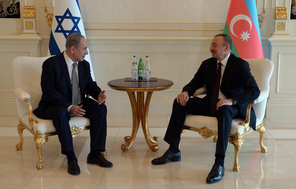 Prime Minister Benjamin Netanyahu and Azerbaijan President Ilham Aliyev 