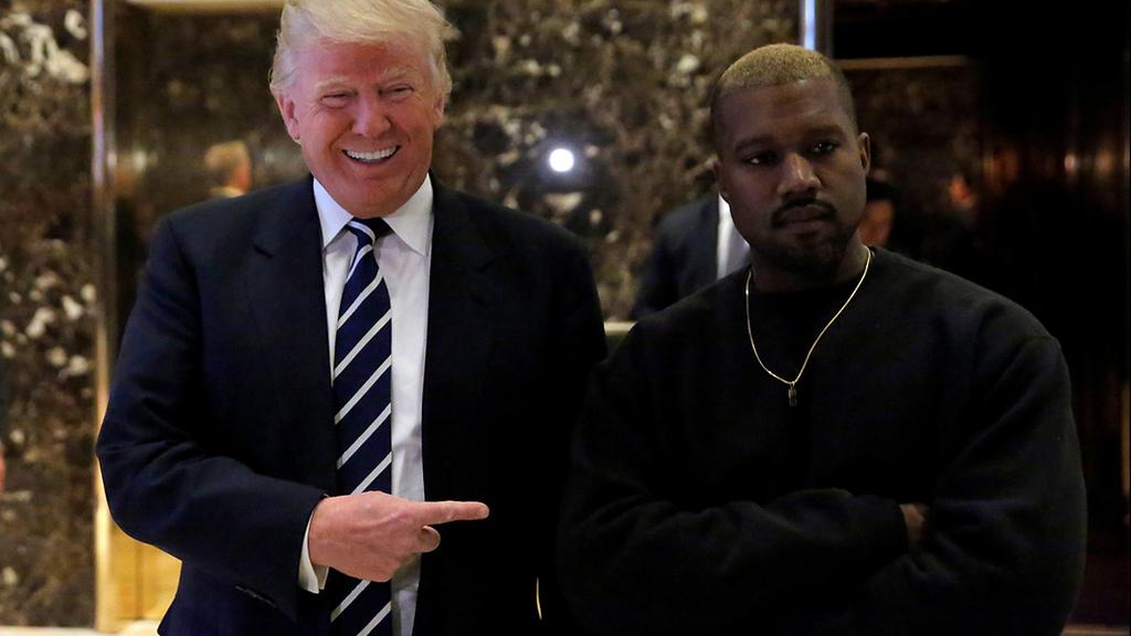 Rapper Kanye West with President Trump 