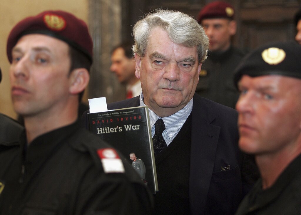 English author and Holocaust denier David Irving 