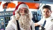 סנטה קלאוס על המטוס   