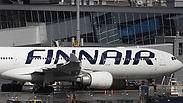 אפילו הטייסים מתבדחים. מטוס Finnair        