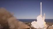 הטיל של space X בקליפורניה    
