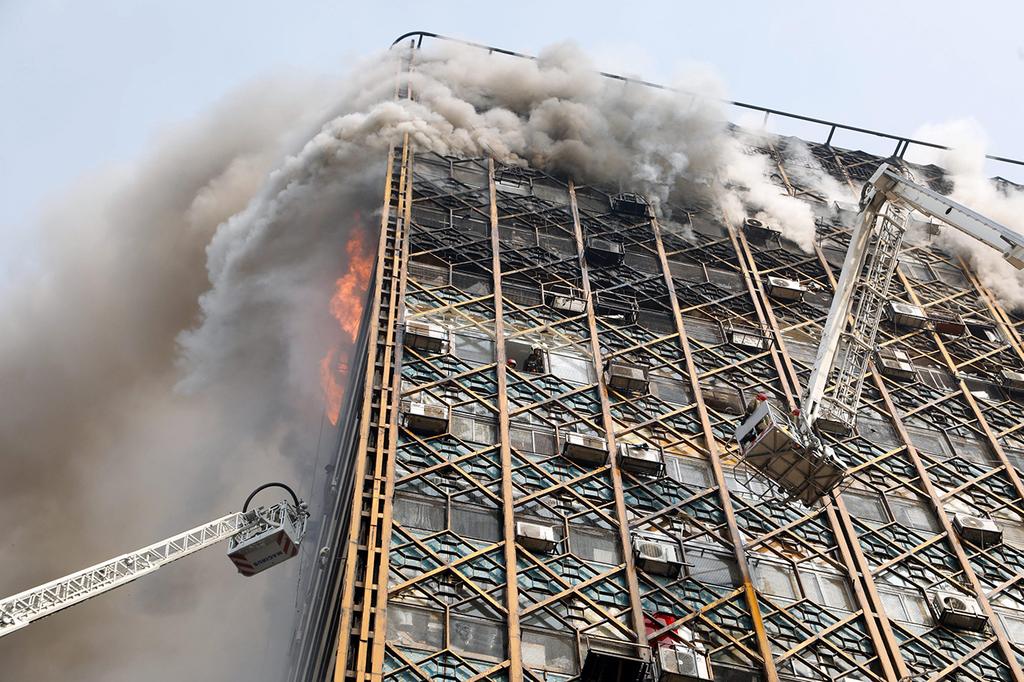 The 2017 fire at the Plasco skyscraper in Tehran 