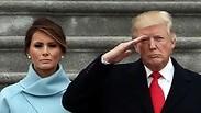 הזוג טראמפ בטקס ההשבעה בוושינגטון                    