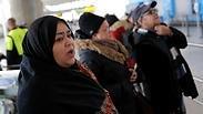 מהגרים מוסלמים בשדה התעופה בניו יורק