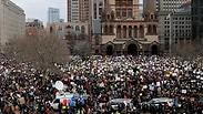 מפגינים בבוסטון                                    