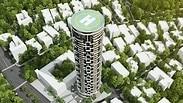 הדמיית מגדל האחדות ברמת גן