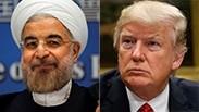טראמפ ונשיא איראן רוחאני                              