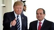 נשיא מצרים א-סיסי ונשיא ארה"ב טראמפ