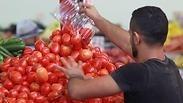 מחסור ב עגבניה עגבניות סחורה מדפים ריקים שוק הכרמל כרמל חגים