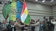 הדגל הכורדי. באיראן וטורקיה לא מרוצים