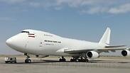 נחת אתמול בדמשק. בואינג 747 של חברה איראנית          