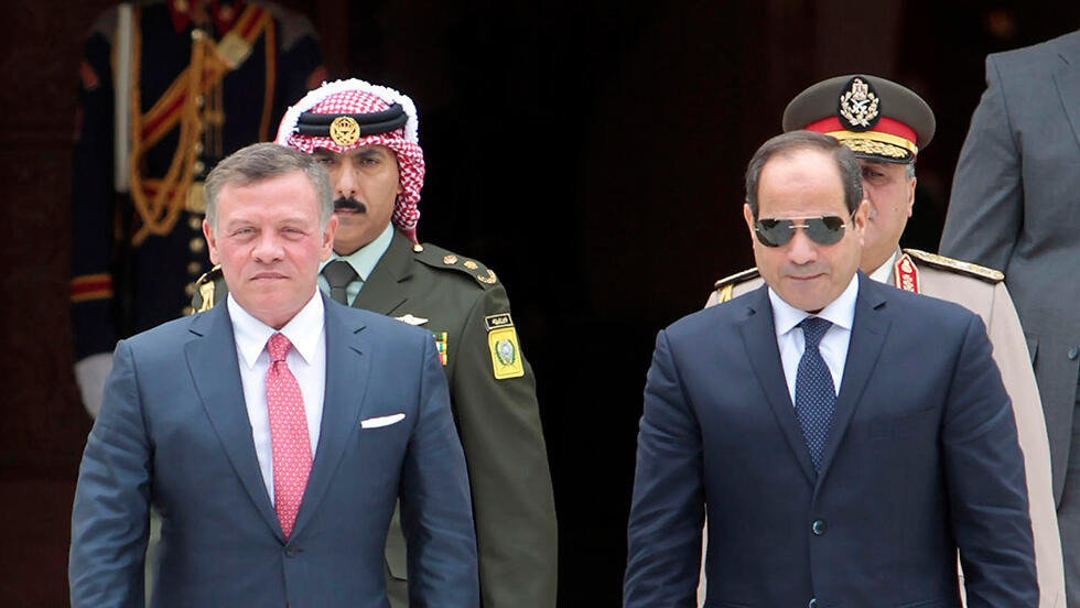 Король Иордании и президент Египта 