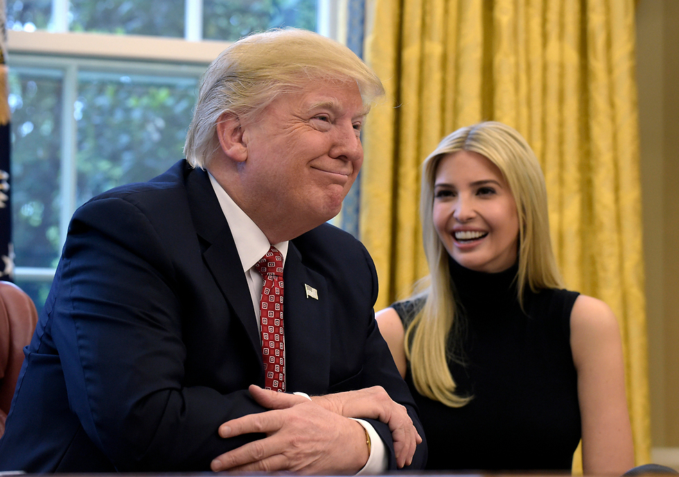 Outgoing-U.S. President Donald Trump and his daughter and adviser Ivanka Trump 