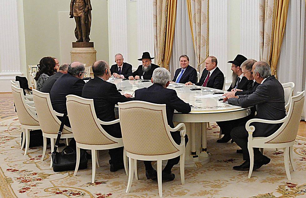 Russian President Vladimir Putin meeting with the representatives of Russia's Jewish community 
