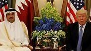 טראמפ עם אמיר קטאר בחודש שעבר בריאד