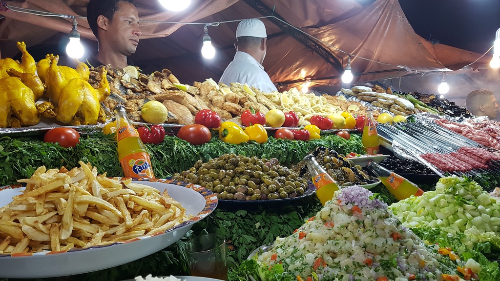 The food market in Marrakesh 