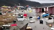 לפחות 11 בתים נפגעו. גרינלנד       