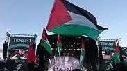 דגלי פלסטין בהופעת רדיוהד