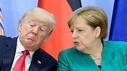 מרקל עם טראמפ בפסגת G-20 בהמבורג