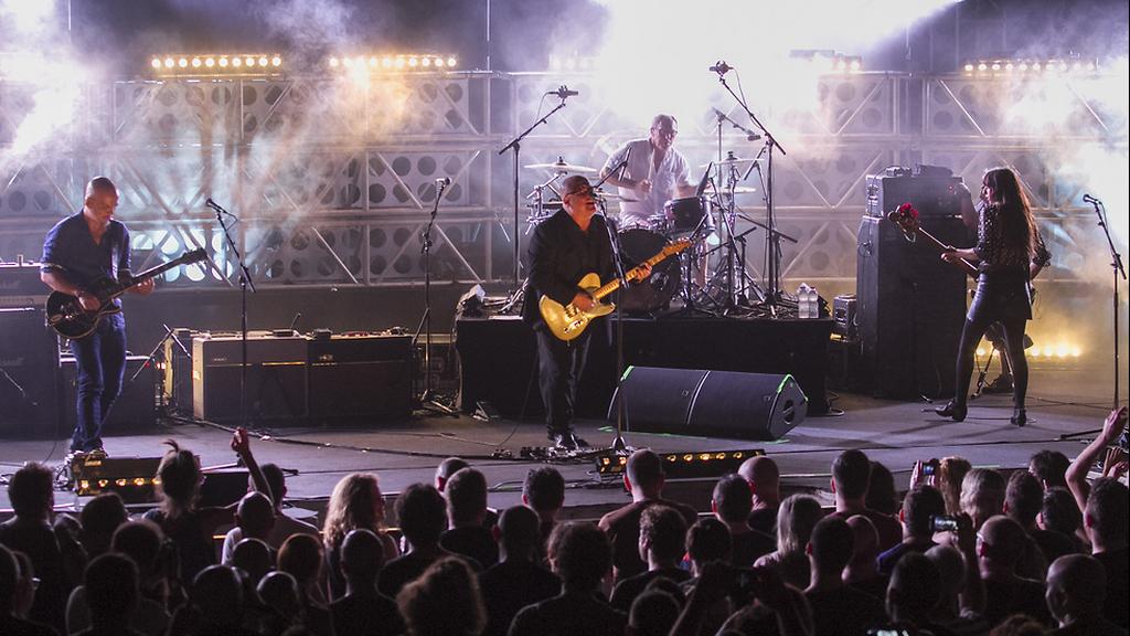 The Pixies perform in 2017 in Caesarea 