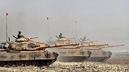 טנקים טורקיים בגבול עיראק