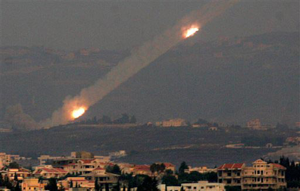 Hezbollah rockets fired from Lebanon 