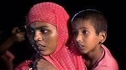 בני רוהינגה במחנה פליטים בבנגלדש 
