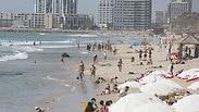 קו החוף בתל-אביב כיום. גובה הים יעלה?