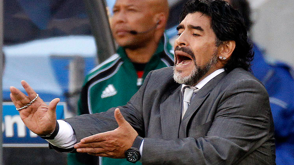 Марадона - тренер сборной Аргентины, 2010 год 