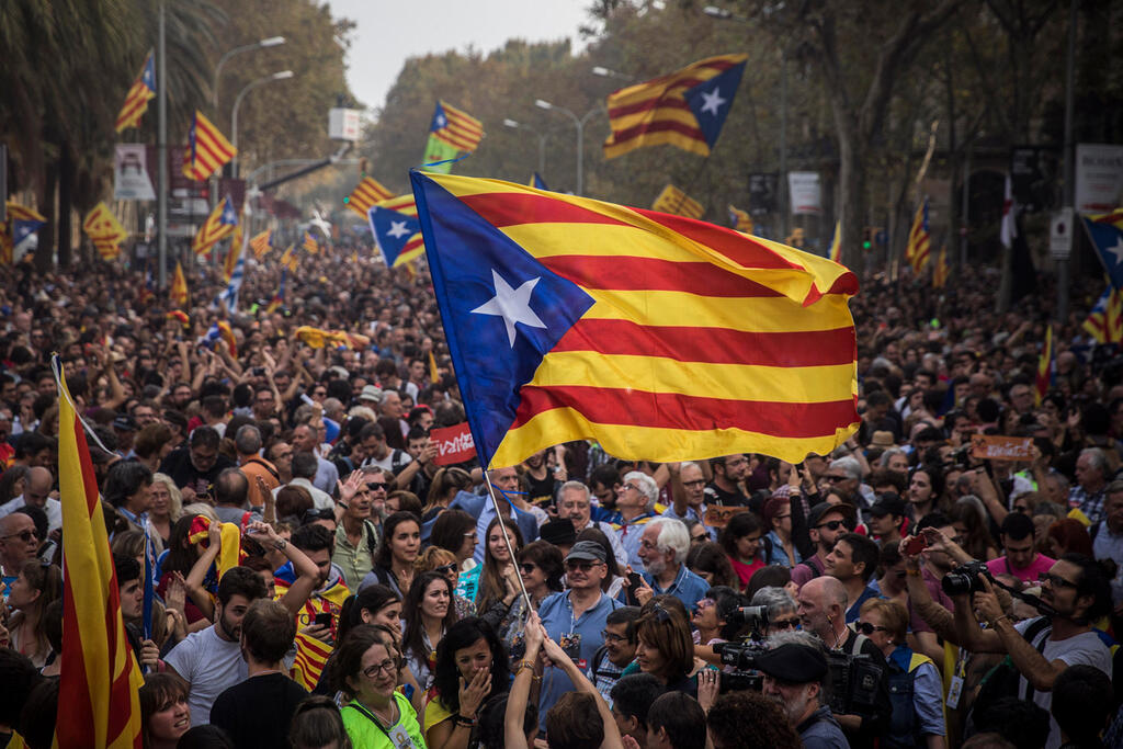 המחאות בקטלוניה נגד ממשלת ספרד לאחר הכרזת העצמאות ב-2017