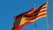 דגל ספרד ודגל קטלוניה