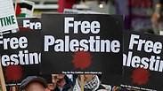 הפגנת אלפים נגד ישראל בלונדון