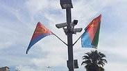 הדגלים שנתלו בדרום תל אביב 
