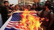 דגל ארה"ב עולה באש בפקיסטן       
