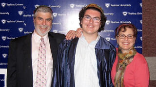 Ariel Newman with his parents