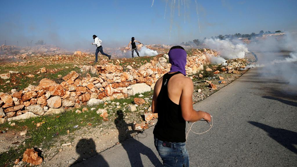 Protests between Palestinians and IDF in the West Bank 