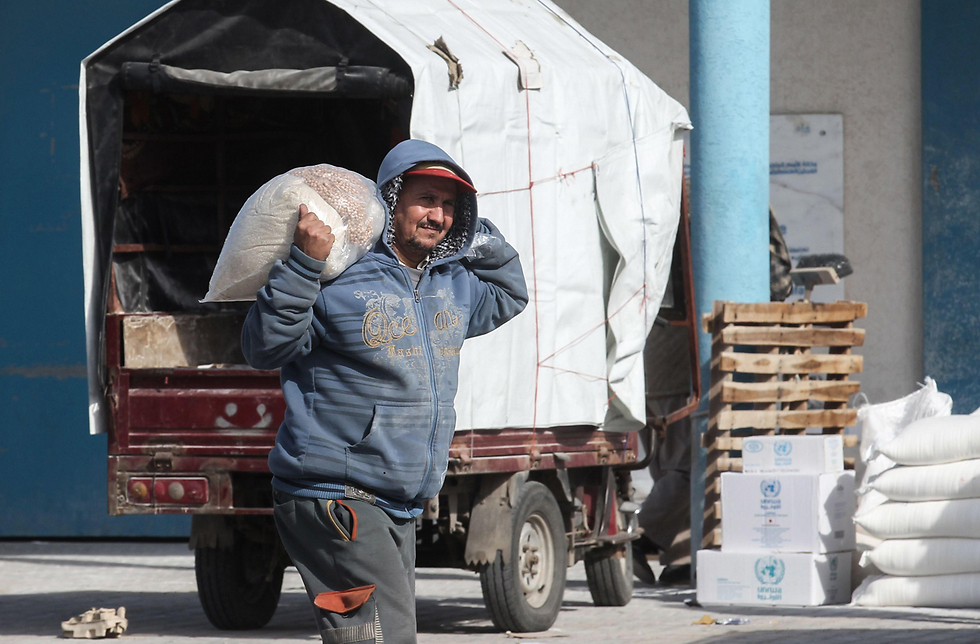 UNRWA food shipments in the Gaza Strip 