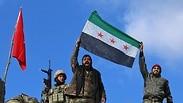 מורדים סורים שנתמכים על ידי טורקיה בעיר עזאז                  