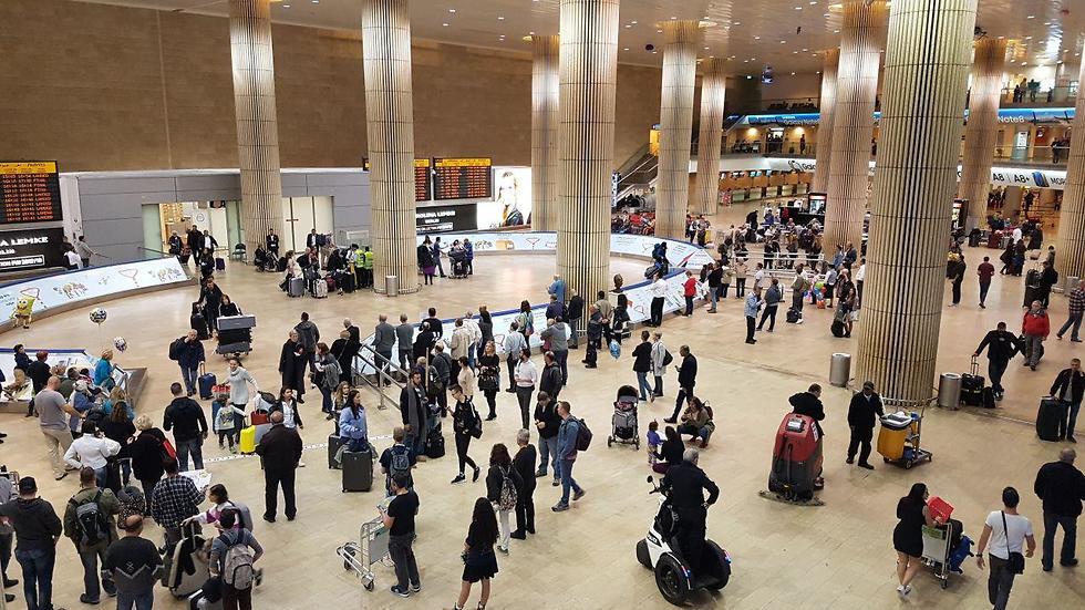 Ben Gurion Airport arrival's  hall 