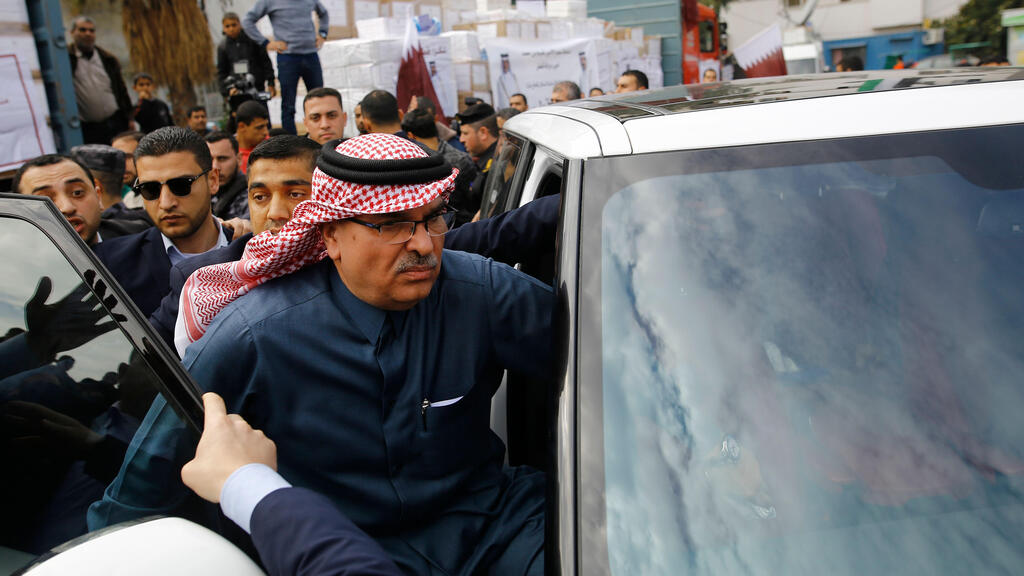Qatari envoy to the Gaza Strip Mohammed al-Emadi visits the coastal enclave 