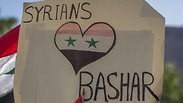 סורים אמריקנים מפגינים בלוס אנג'לס נגד התקיפה בסוריה